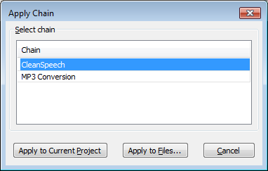 image of Apply Chain dialog