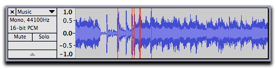 Clipped positive and negative samples marked in red