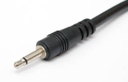 A picture of a 1/8" (3.5mm) mono plug