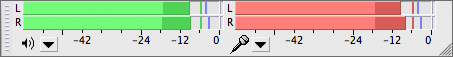 horizontal side by side undocked Meter Toolbar