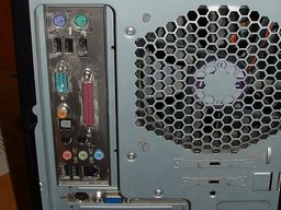 Back of a typical PC